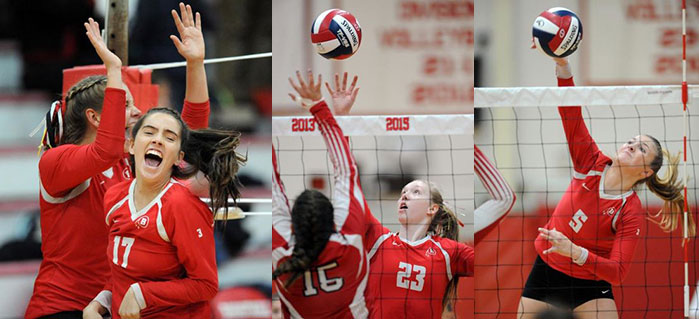 Pics of Girls Volleyball Game against North Attleboro