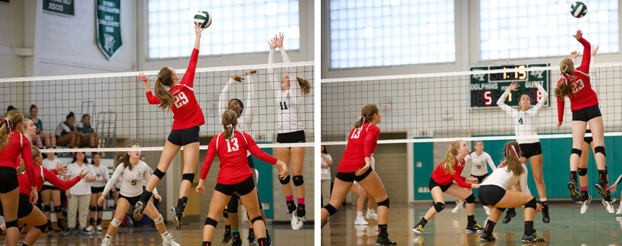 Game pictures of Dennis Yarmouth vs Barnstable Volleyball Match